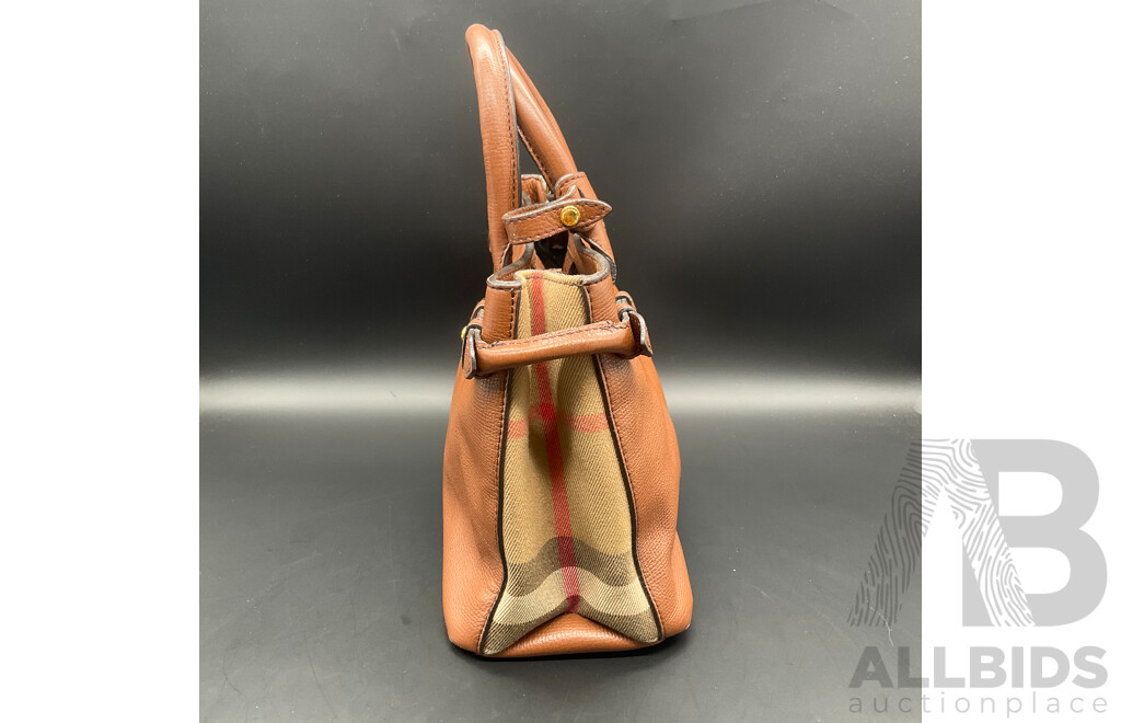 Small Banner Tote Bag Branded BURBERRY