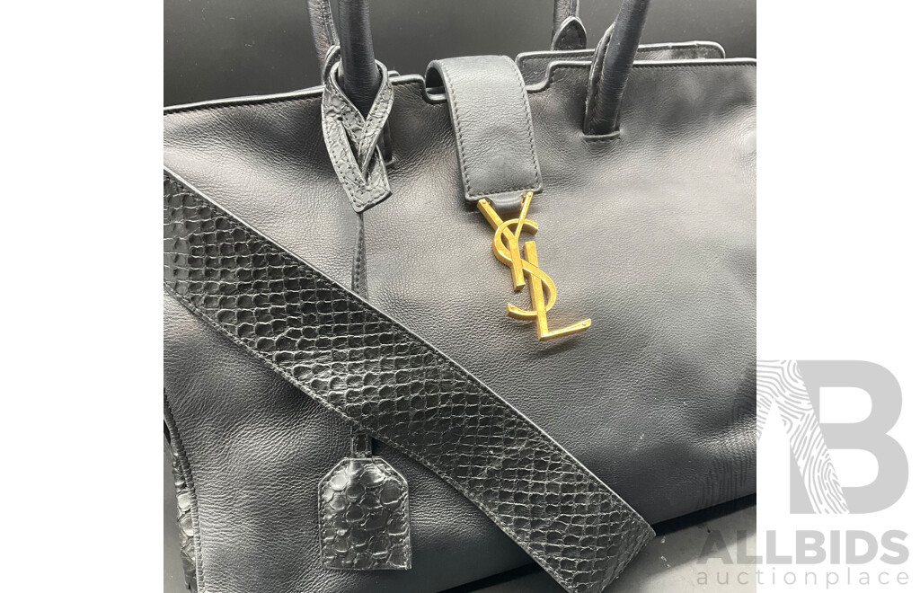 Monogram Downtown Cabas Handbag Branded SAINT LAURENT