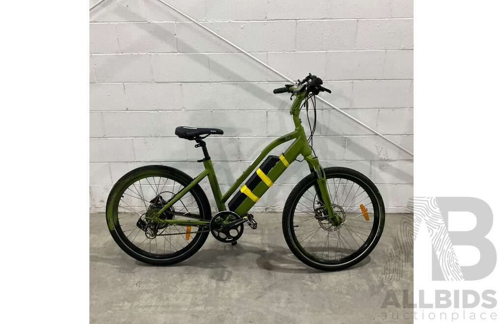 Painted Green E-bike