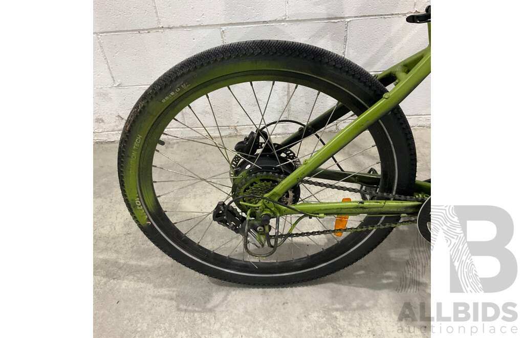 Painted Green E-bike