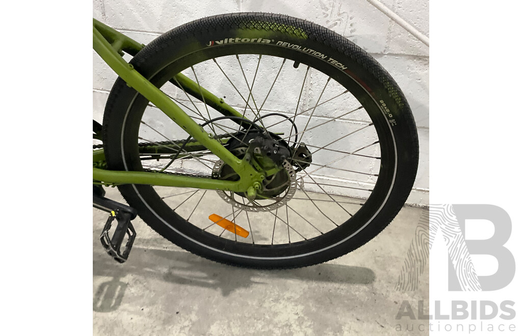 Painted Green E-bike