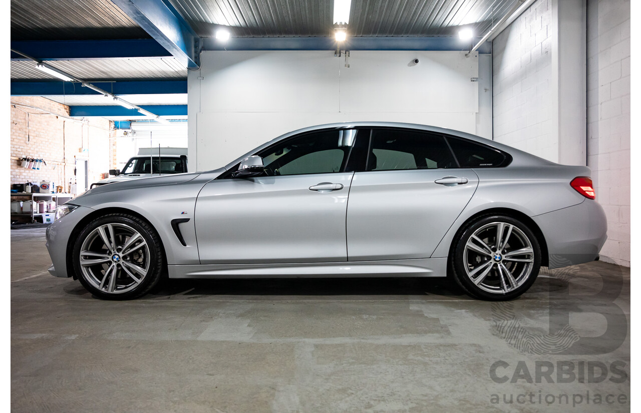 7/2014 BMW 428i Gran Coupe M Sport F36 5D Coupe Glacier Silver Metallic Turbo 2.0L