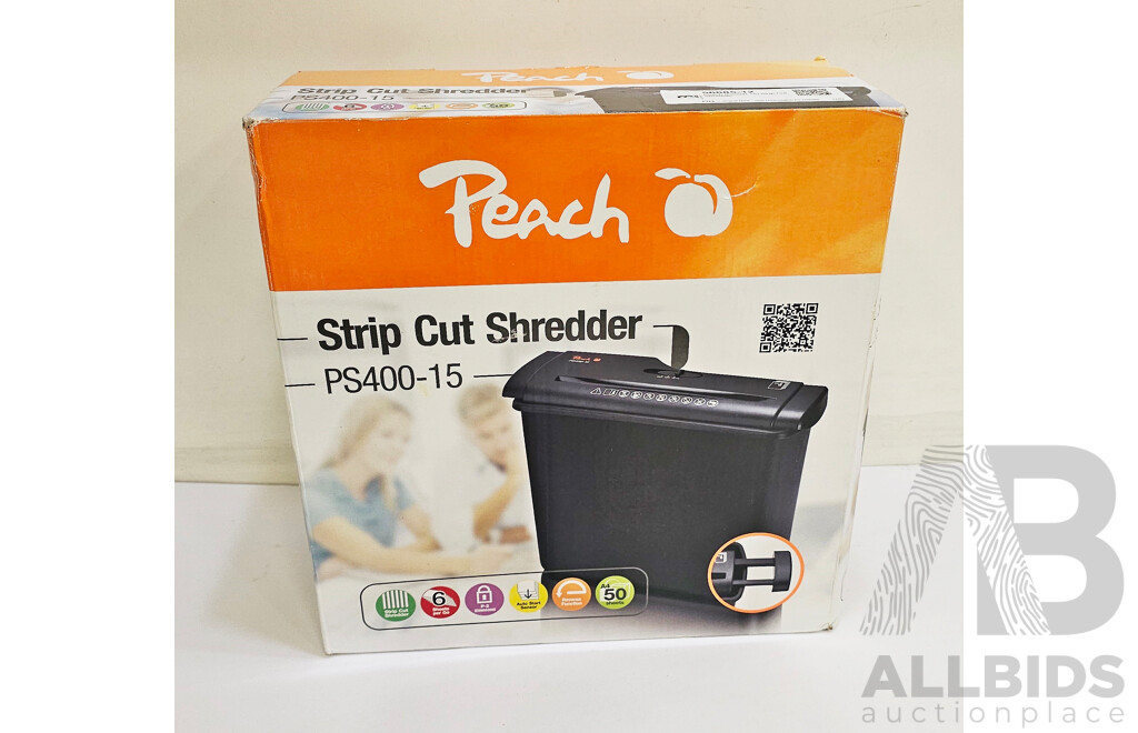 Peach (PS400-15) Strip Cut Shredder