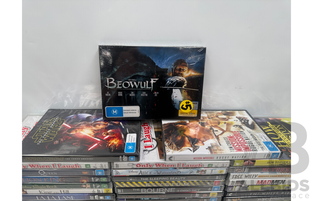 Assorted DVD's Blu Rays, Travel Kettles X 2.