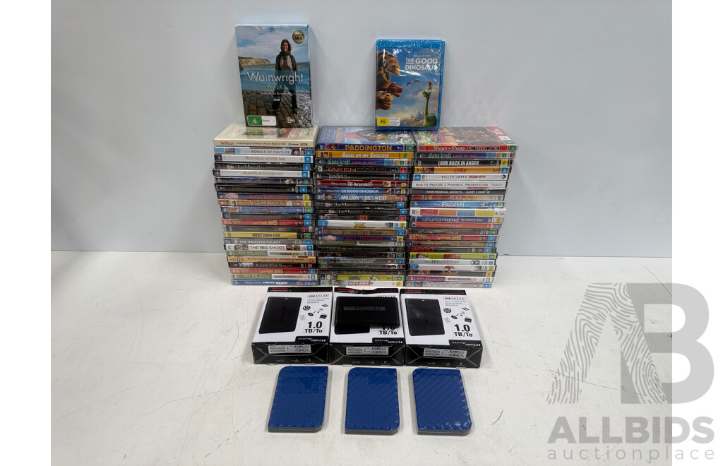 Assorted DVD's Blu Ray Box Sets