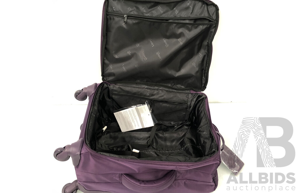 Lipault by Samsonite Four Wheel Spinner Soft Suitcases - 93 Litre and 43 Litre - Set of Two - New