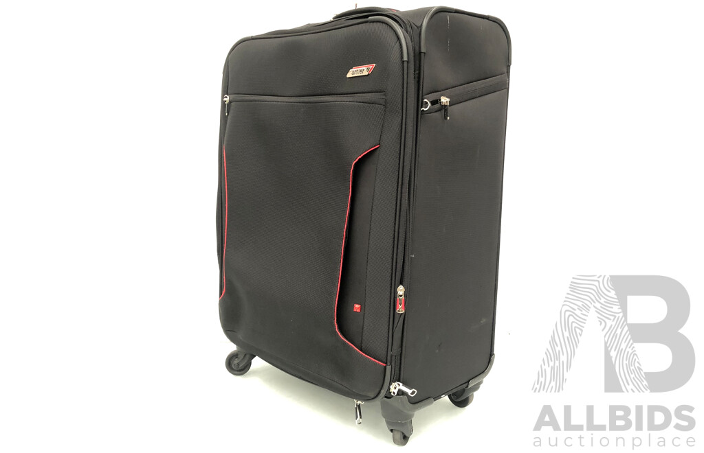 Antler Cyberlite 56cm Four Wheel Expanding Roller Case - 36 Litre - Brand New - RRP $279.00
