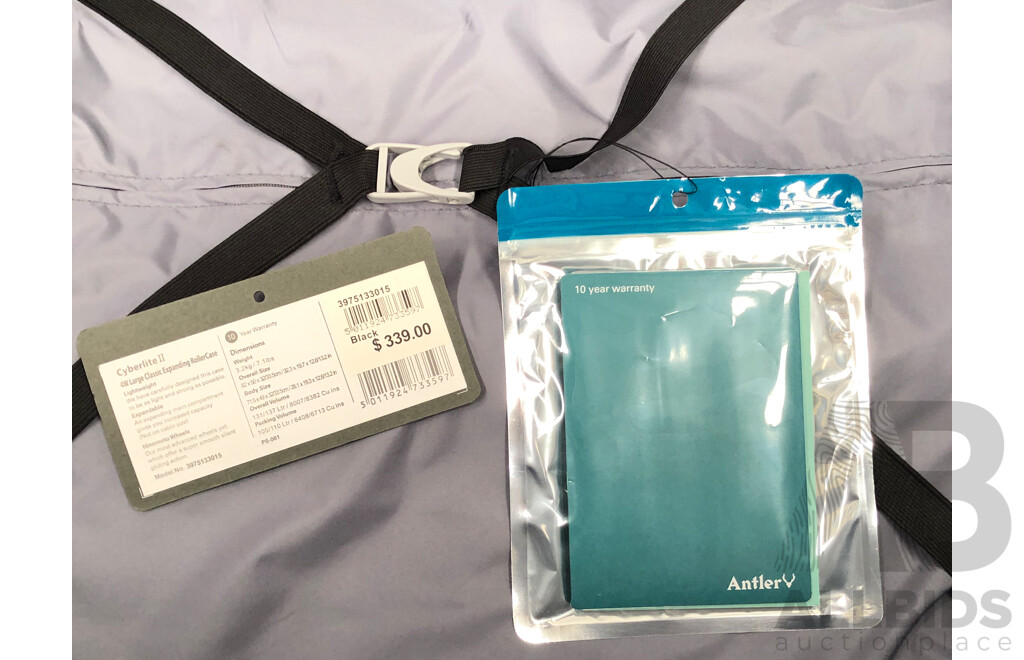 Antler Cyberlite II Four Wheel Expanding Roller Case - 131 Litre - Brand New - RRP $339.00