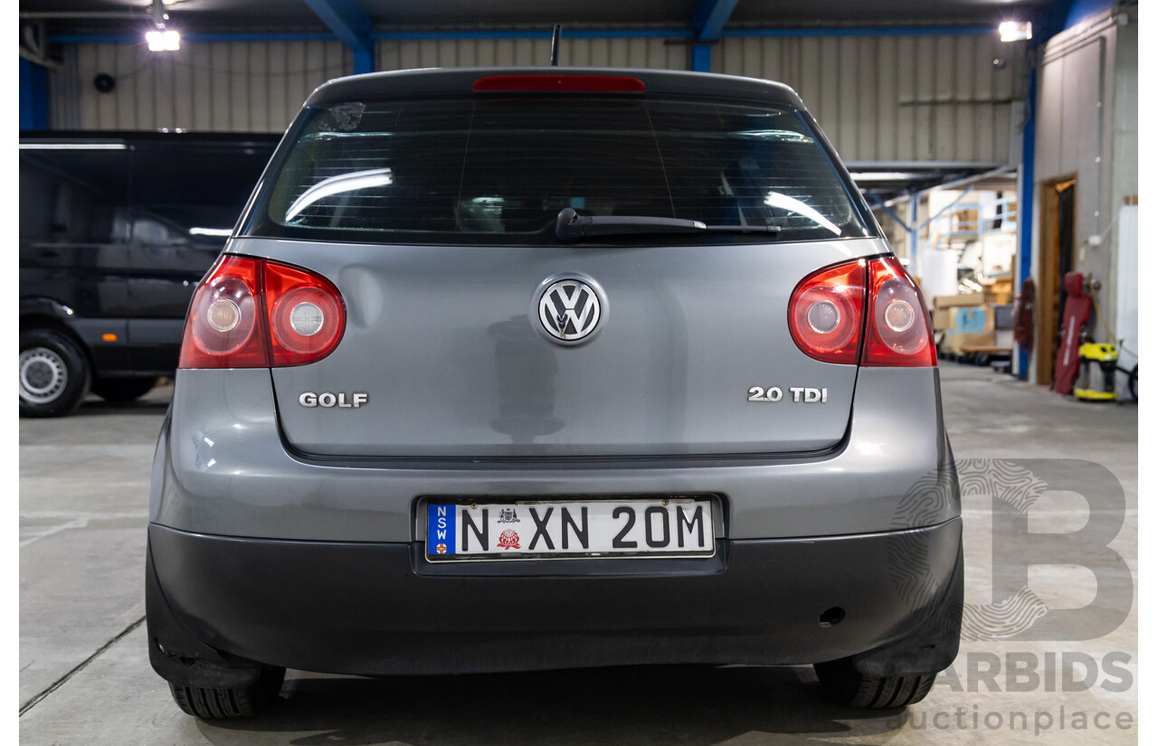 3/2006 Volkswagen Golf 2.0 TDI Comfortline 1K 5d Hatchback United Grey Metallic Turbo 2.0L