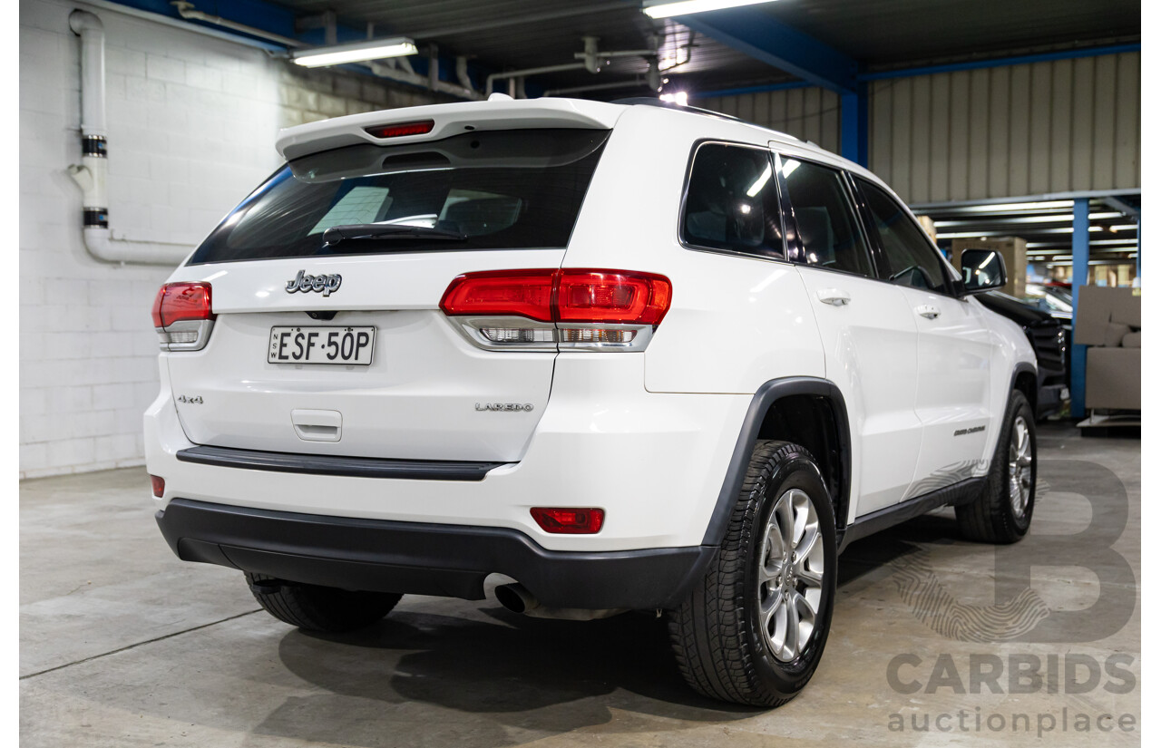 11/2014 Jeep Grand Cherokee Laredo (4x4) WK MY15 4d Wagon Bright White V6 3.6L