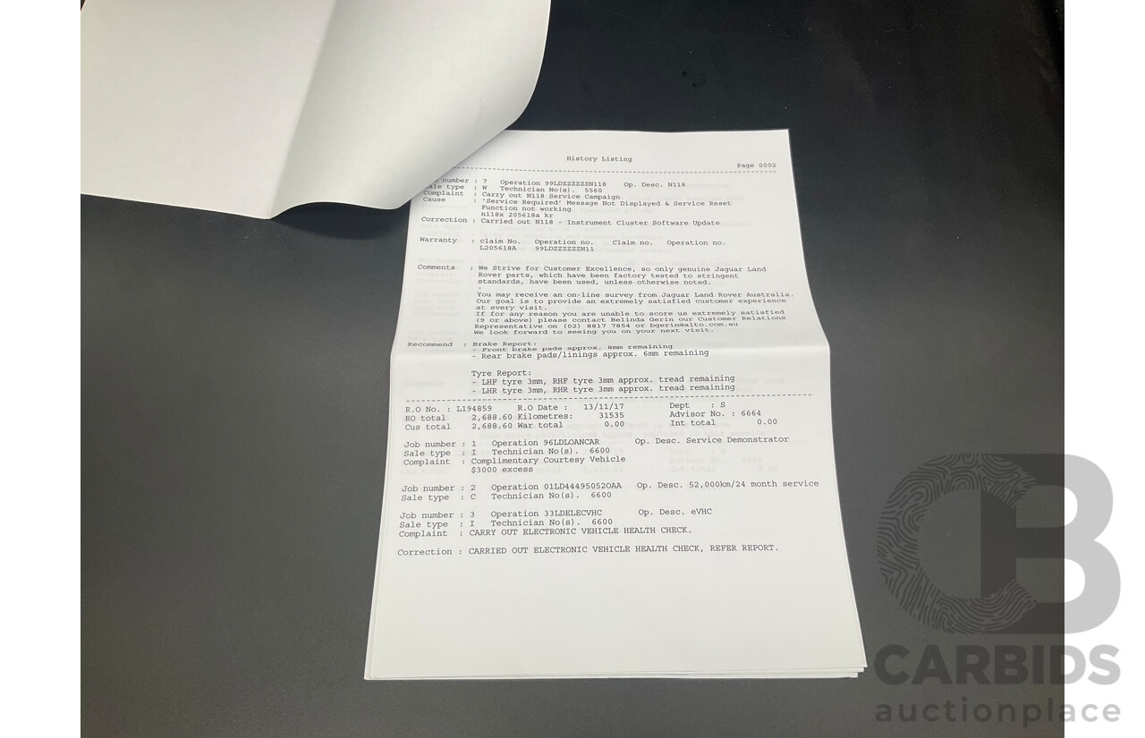 11/2015 Land Rover Range Rover Sport 3.0 TDV6 SE LW MY16 4d Wagon Santorini Black Turbo Diesel V6 3.0L - 7 Seater