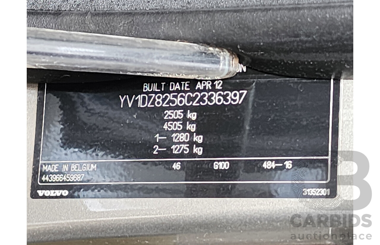 6/2012 Volvo Xc60 D5 Teknik DZ MY12 4d Wagon Gold 2.4L