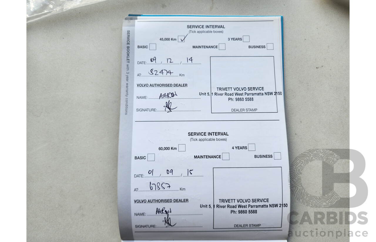 6/2012 Volvo Xc60 D5 Teknik DZ MY12 4d Wagon Gold 2.4L