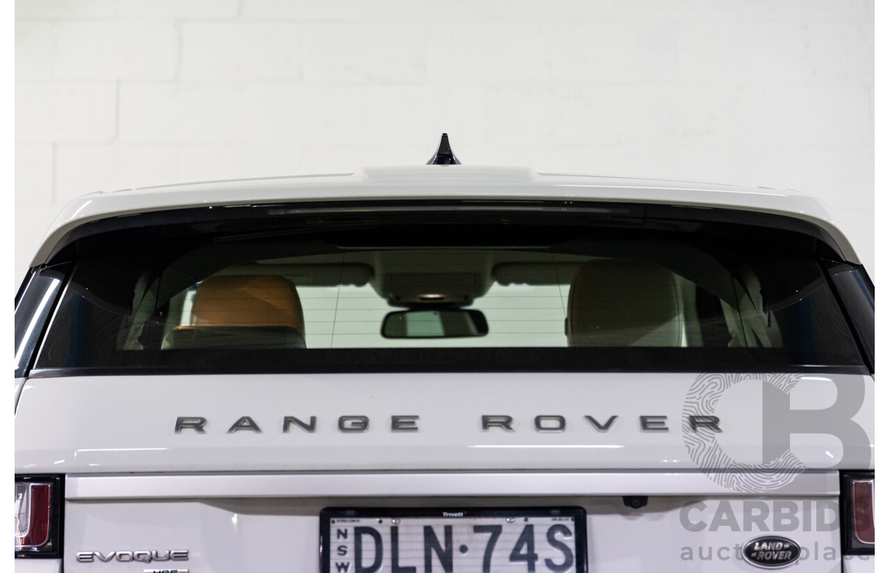 10/2016 Range Rover Evoque Td4 180 HSE (AWD) LV MY17 5d Wagon Fuji White Turbo Diesel 2.0L