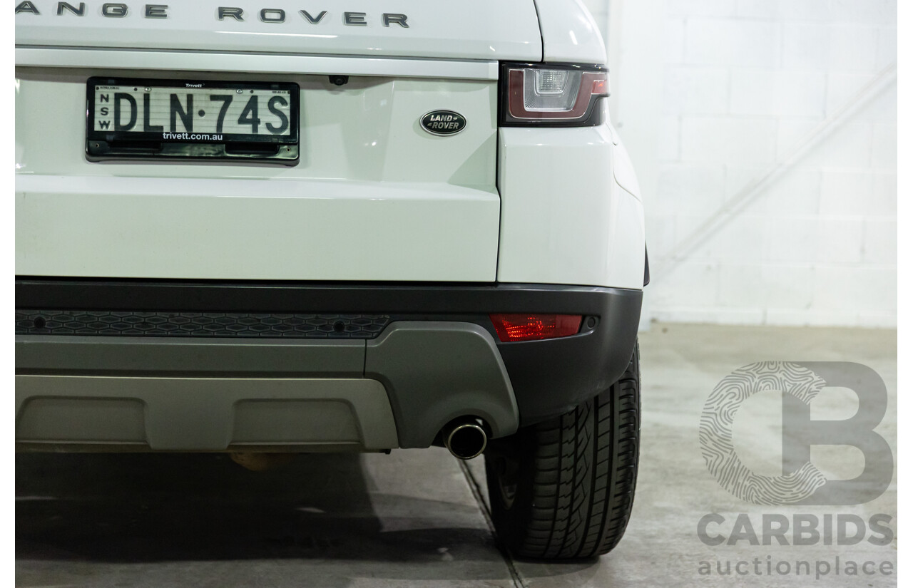 10/2016 Range Rover Evoque Td4 180 HSE (AWD) LV MY17 5d Wagon Fuji White Turbo Diesel 2.0L