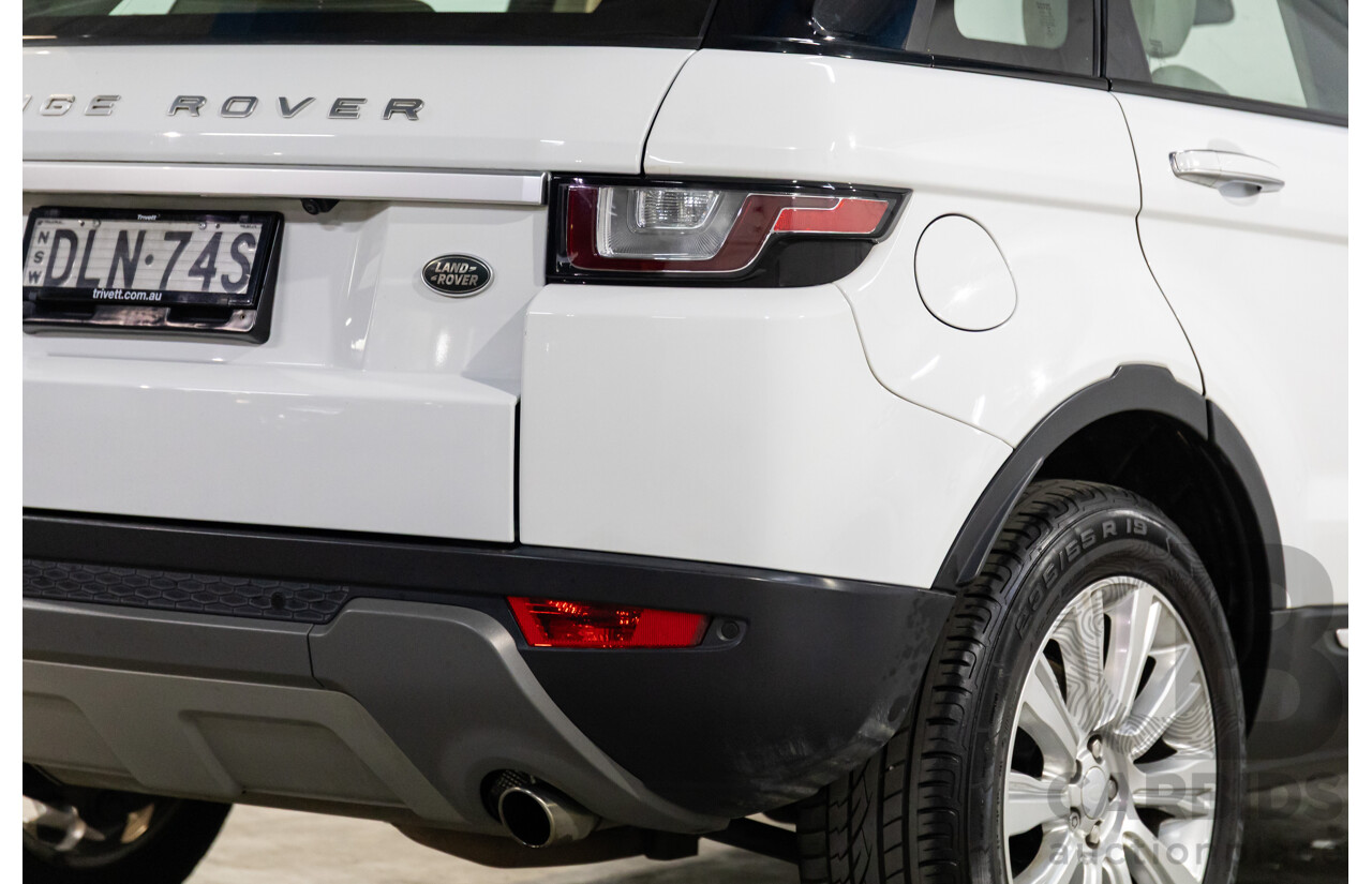 10/2016 Range Rover Evoque Td4 180 HSE (AWD) LV MY17 5d Wagon Fuji White Turbo Diesel 2.0L