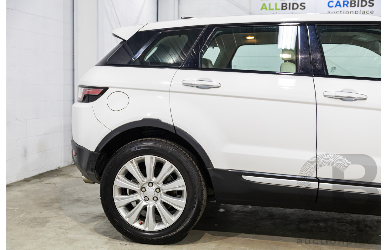 10/2016 Range Rover Evoque Td4 180 HSE (AWD) LV MY17 5d Wagon Fuji White Turbo Diesel 2.0L