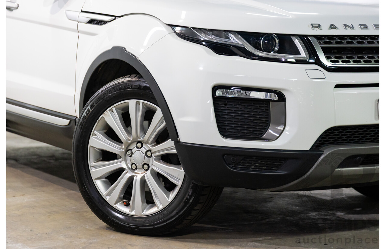 10/2016 Range Rover Evoque Td4 180 HSE (AWD) LV MY17 5d Wagon Fuji White Turbo Diesel 2.0L