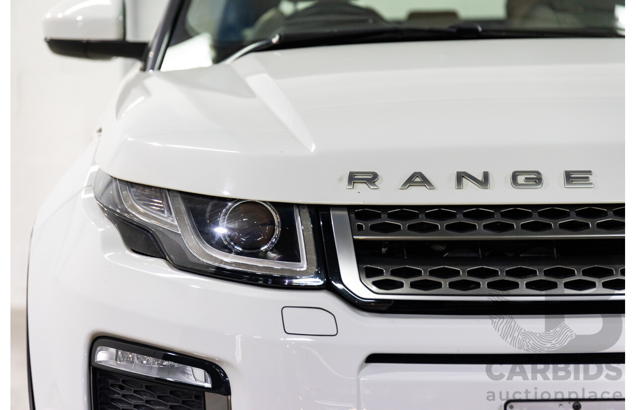 10/2016 Range Rover Evoque Td4 180 HSE (AWD) LV MY17 5d Wagon Fuji White Turbo Diesel 2.0L