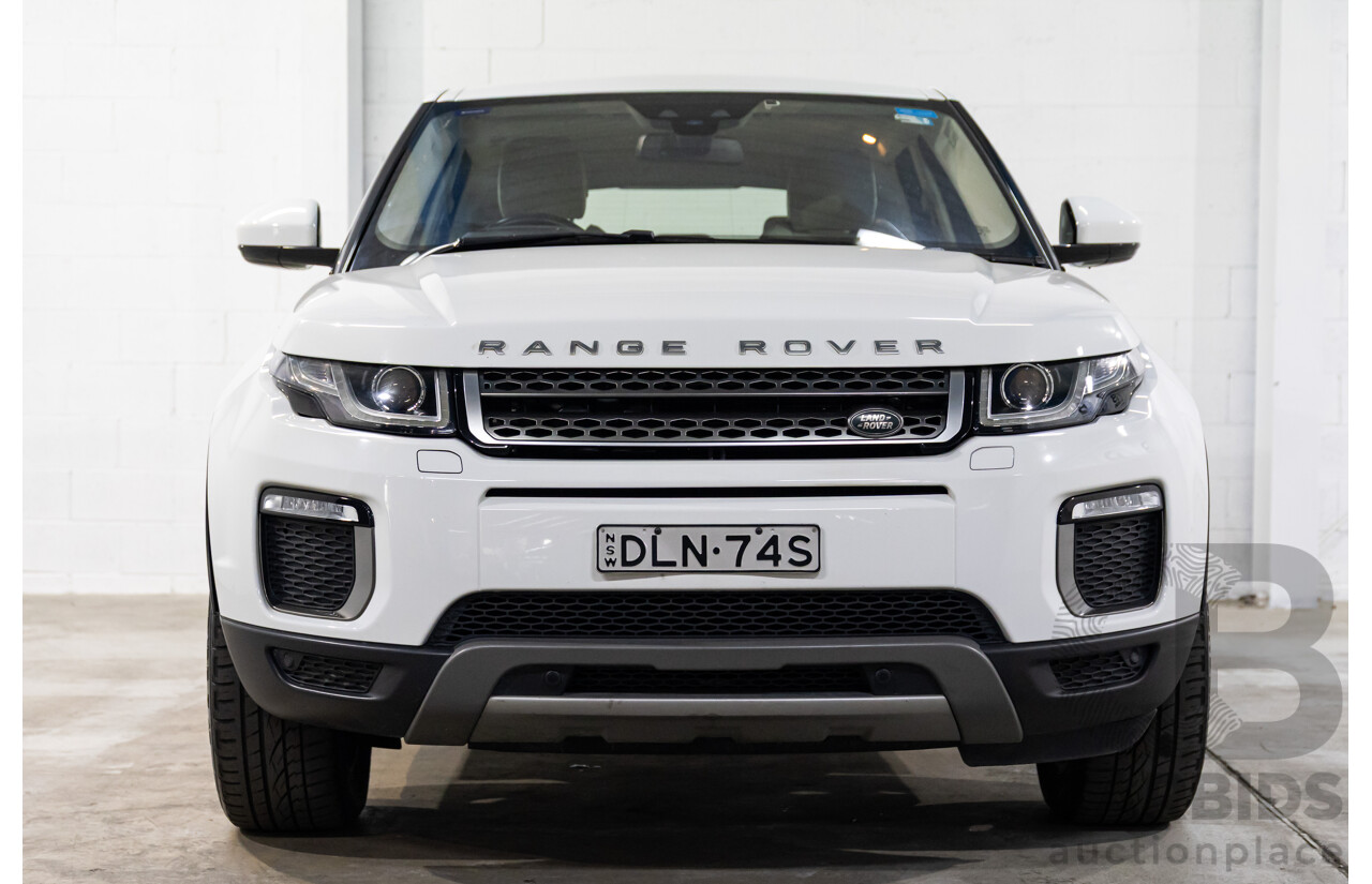 10/2016 Range Rover Evoque Td4 180 HSE (AWD) LV MY17 5d Wagon Fuji White Turbo Diesel 2.0L