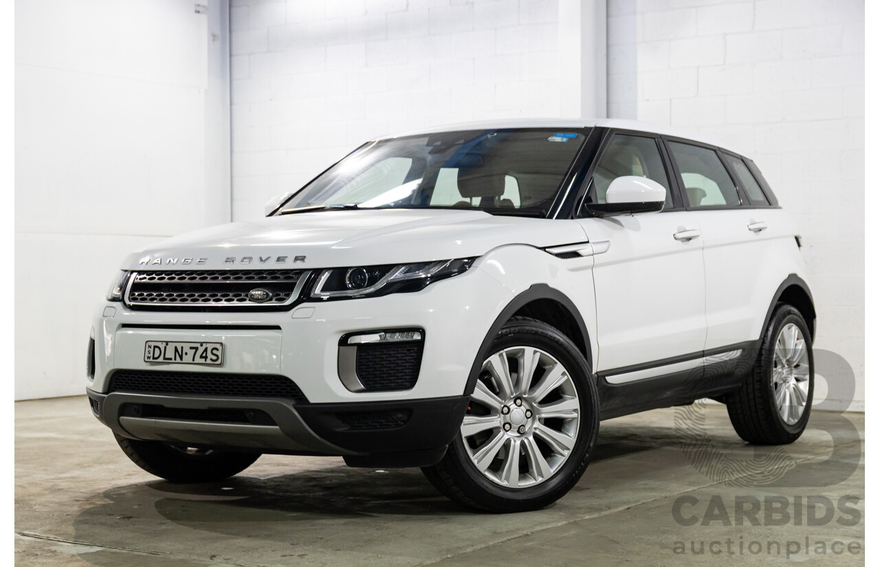 10/2016 Range Rover Evoque Td4 180 HSE (AWD) LV MY17 5d Wagon Fuji White Turbo Diesel 2.0L