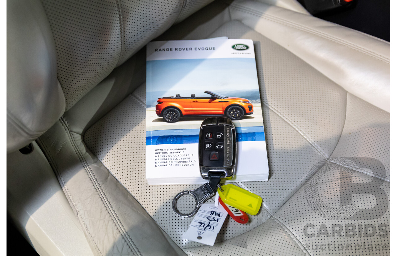 10/2016 Range Rover Evoque Td4 180 HSE (AWD) LV MY17 5d Wagon Fuji White Turbo Diesel 2.0L