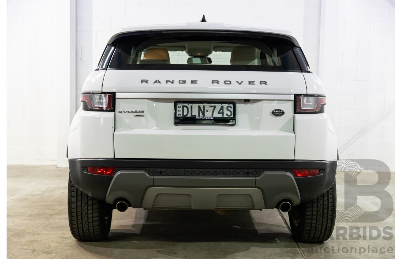 10/2016 Range Rover Evoque Td4 180 HSE (AWD) LV MY17 5d Wagon Fuji White Turbo Diesel 2.0L