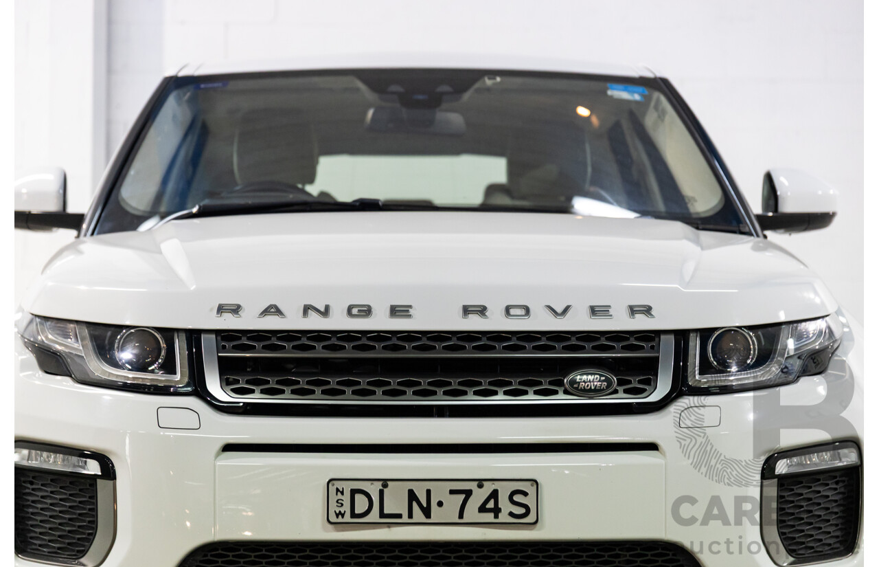 10/2016 Range Rover Evoque Td4 180 HSE (AWD) LV MY17 5d Wagon Fuji White Turbo Diesel 2.0L