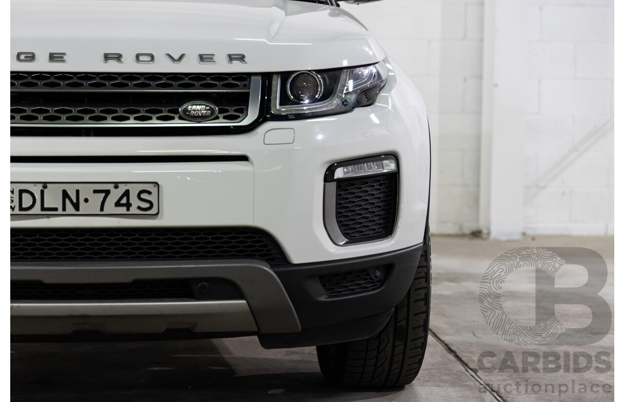 10/2016 Range Rover Evoque Td4 180 HSE (AWD) LV MY17 5d Wagon Fuji White Turbo Diesel 2.0L