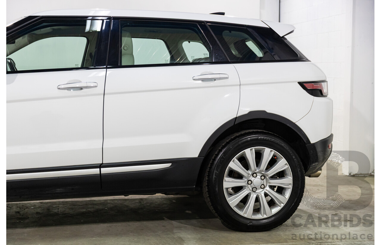10/2016 Range Rover Evoque Td4 180 HSE (AWD) LV MY17 5d Wagon Fuji White Turbo Diesel 2.0L