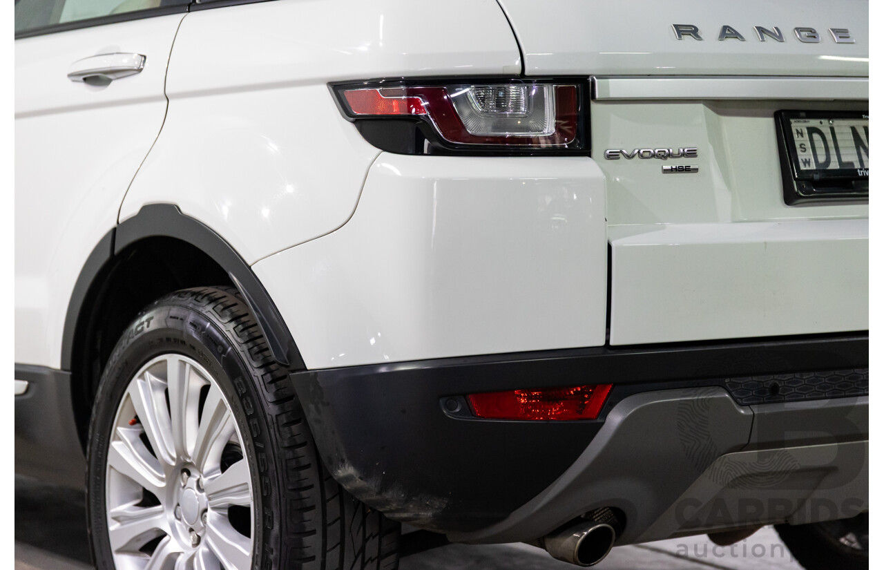 10/2016 Range Rover Evoque Td4 180 HSE (AWD) LV MY17 5d Wagon Fuji White Turbo Diesel 2.0L