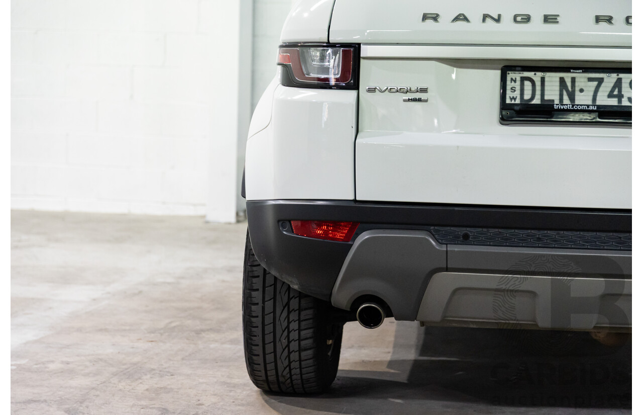 10/2016 Range Rover Evoque Td4 180 HSE (AWD) LV MY17 5d Wagon Fuji White Turbo Diesel 2.0L