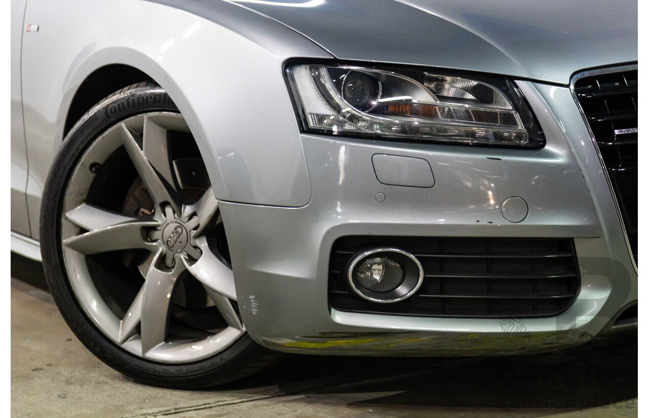 5/2011 Audi A5 3.0 TDI S-Line Quattro 8T MY11 2d Cabriolet Quartz Grey Metallic Turbo Diesel 3.0L