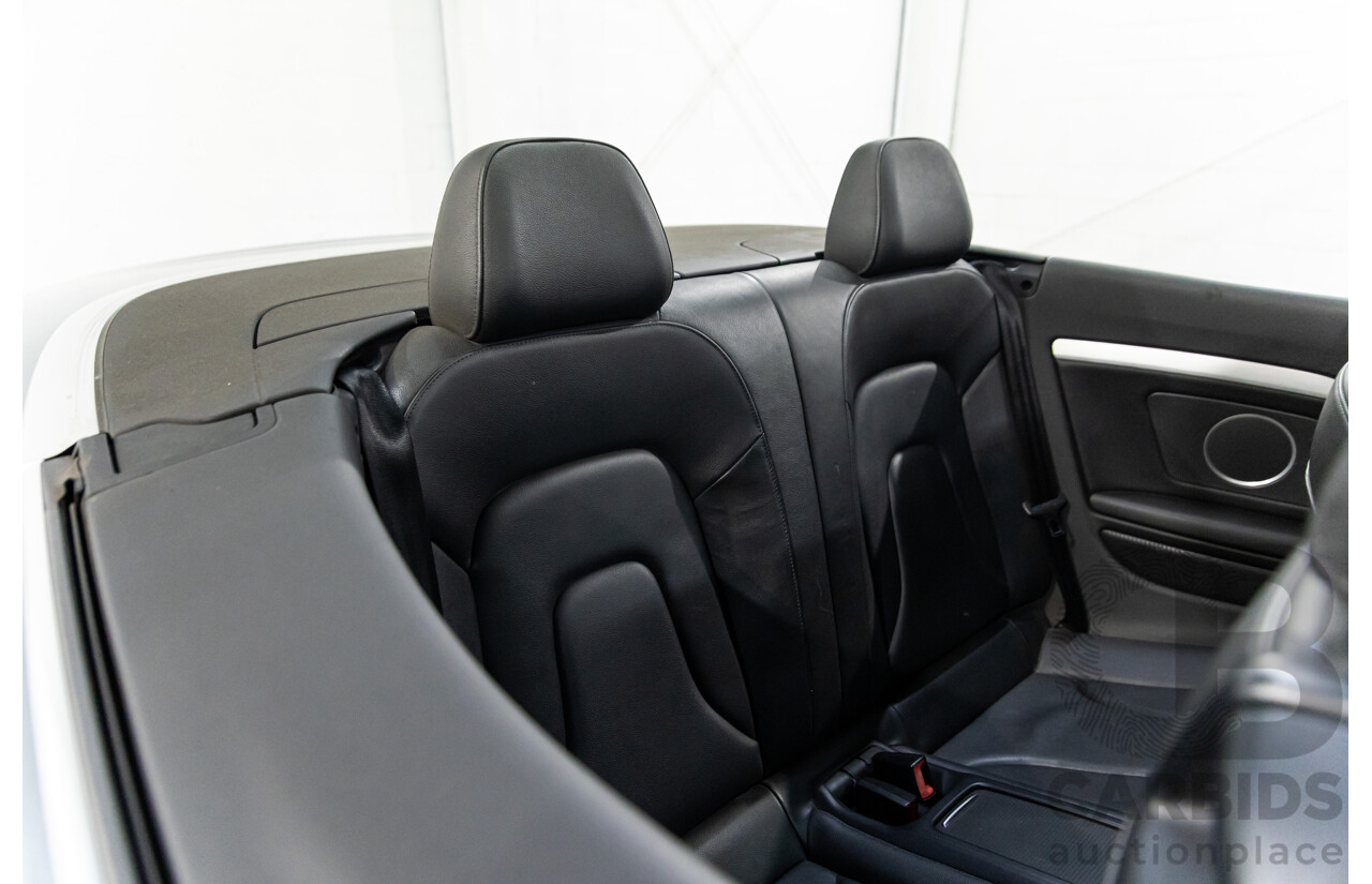 5/2011 Audi A5 3.0 TDI S-Line Quattro 8T MY11 2d Cabriolet Quartz Grey Metallic Turbo Diesel 3.0L