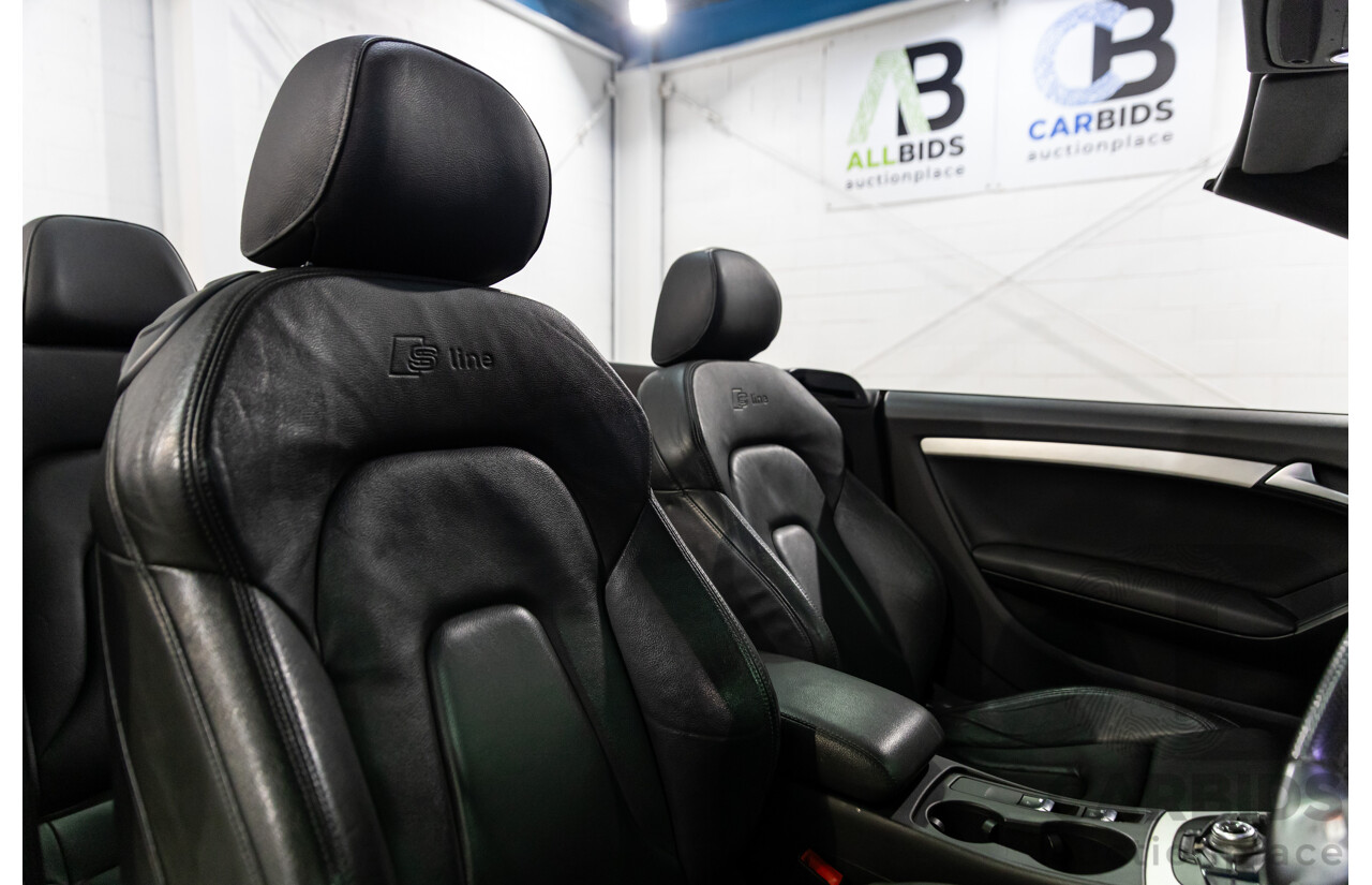 5/2011 Audi A5 3.0 TDI S-Line Quattro 8T MY11 2d Cabriolet Quartz Grey Metallic Turbo Diesel 3.0L