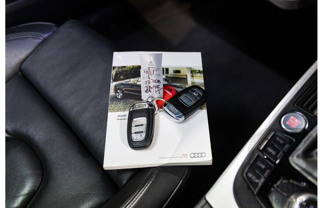 5/2011 Audi A5 3.0 TDI S-Line Quattro 8T MY11 2d Cabriolet Quartz Grey Metallic Turbo Diesel 3.0L