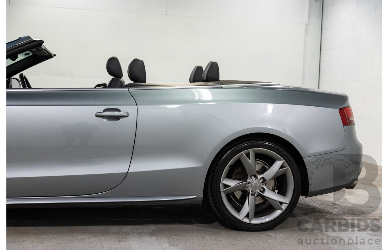 5/2011 Audi A5 3.0 TDI S-Line Quattro 8T MY11 2d Cabriolet Quartz Grey Metallic Turbo Diesel 3.0L