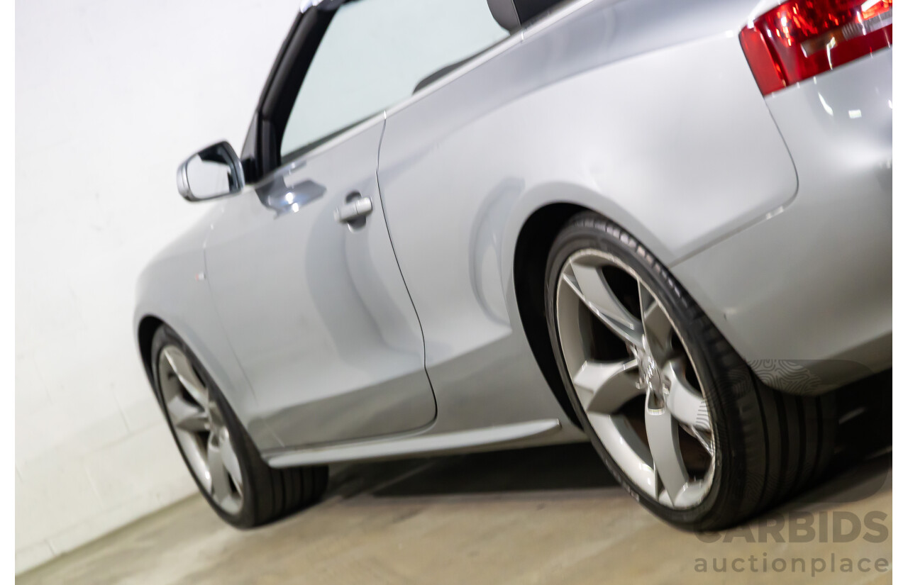 5/2011 Audi A5 3.0 TDI S-Line Quattro 8T MY11 2d Cabriolet Quartz Grey Metallic Turbo Diesel 3.0L