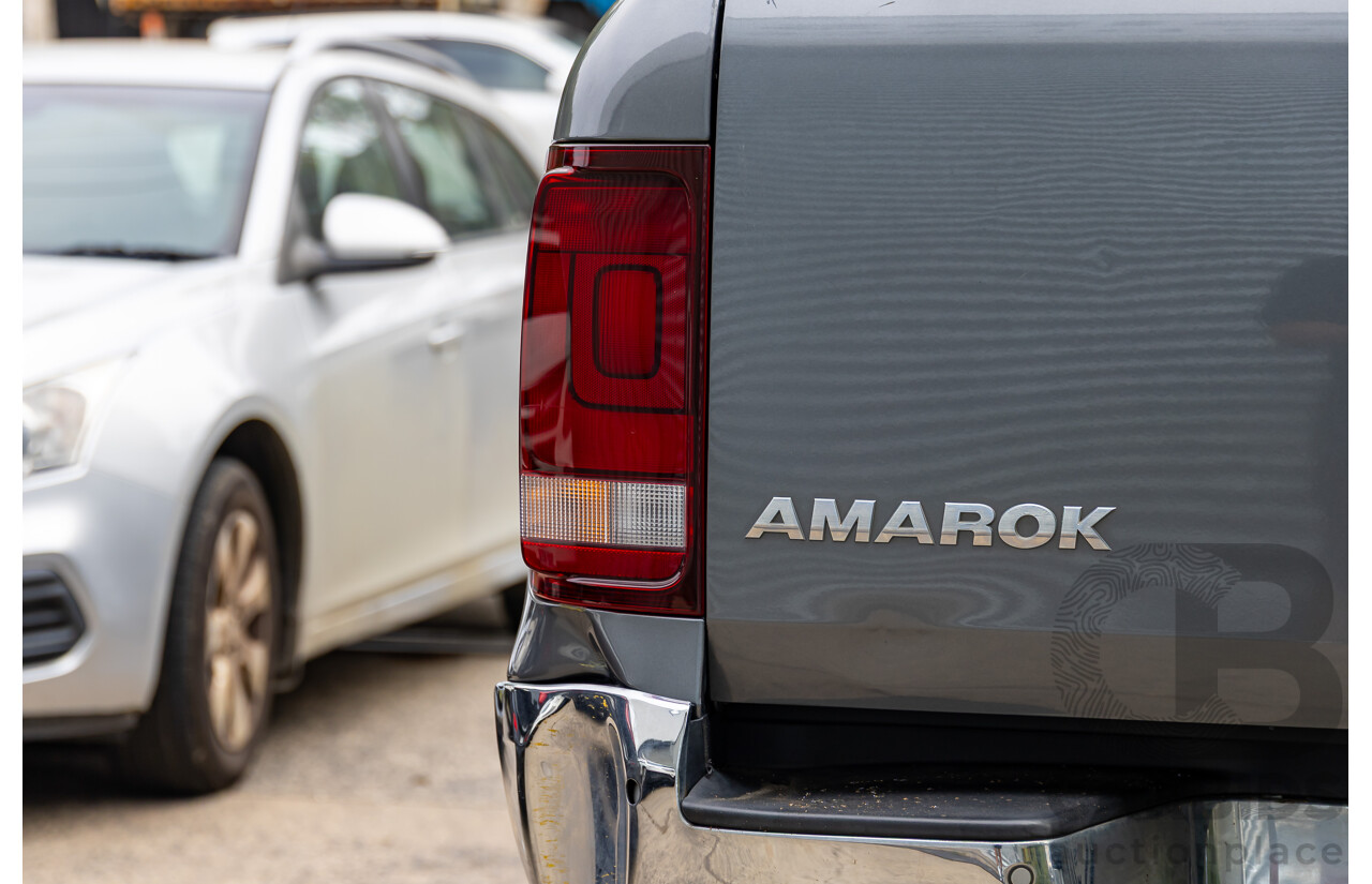 10/2016 Volkswagen Amarok TDI420 Highline (4x4) 2H MY16 Dual Cab Utility Natural Grey Metallic Turbo Diesel 2.0L
