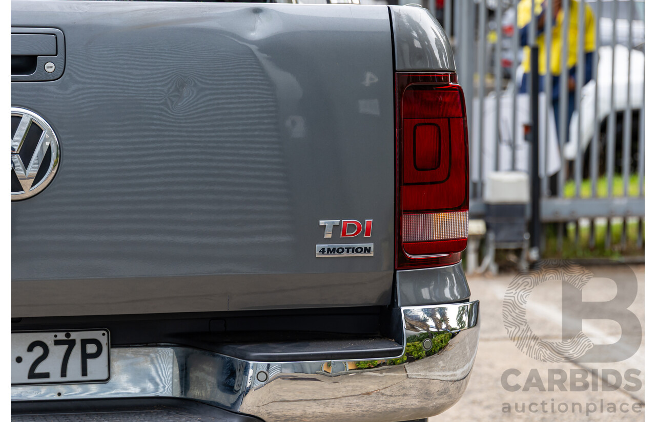 10/2016 Volkswagen Amarok TDI420 Highline (4x4) 2H MY16 Dual Cab Utility Natural Grey Metallic Turbo Diesel 2.0L
