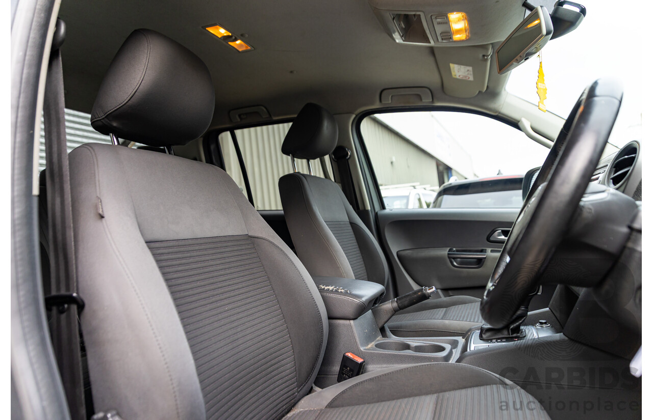 10/2016 Volkswagen Amarok TDI420 Highline (4x4) 2H MY16 Dual Cab Utility Natural Grey Metallic Turbo Diesel 2.0L