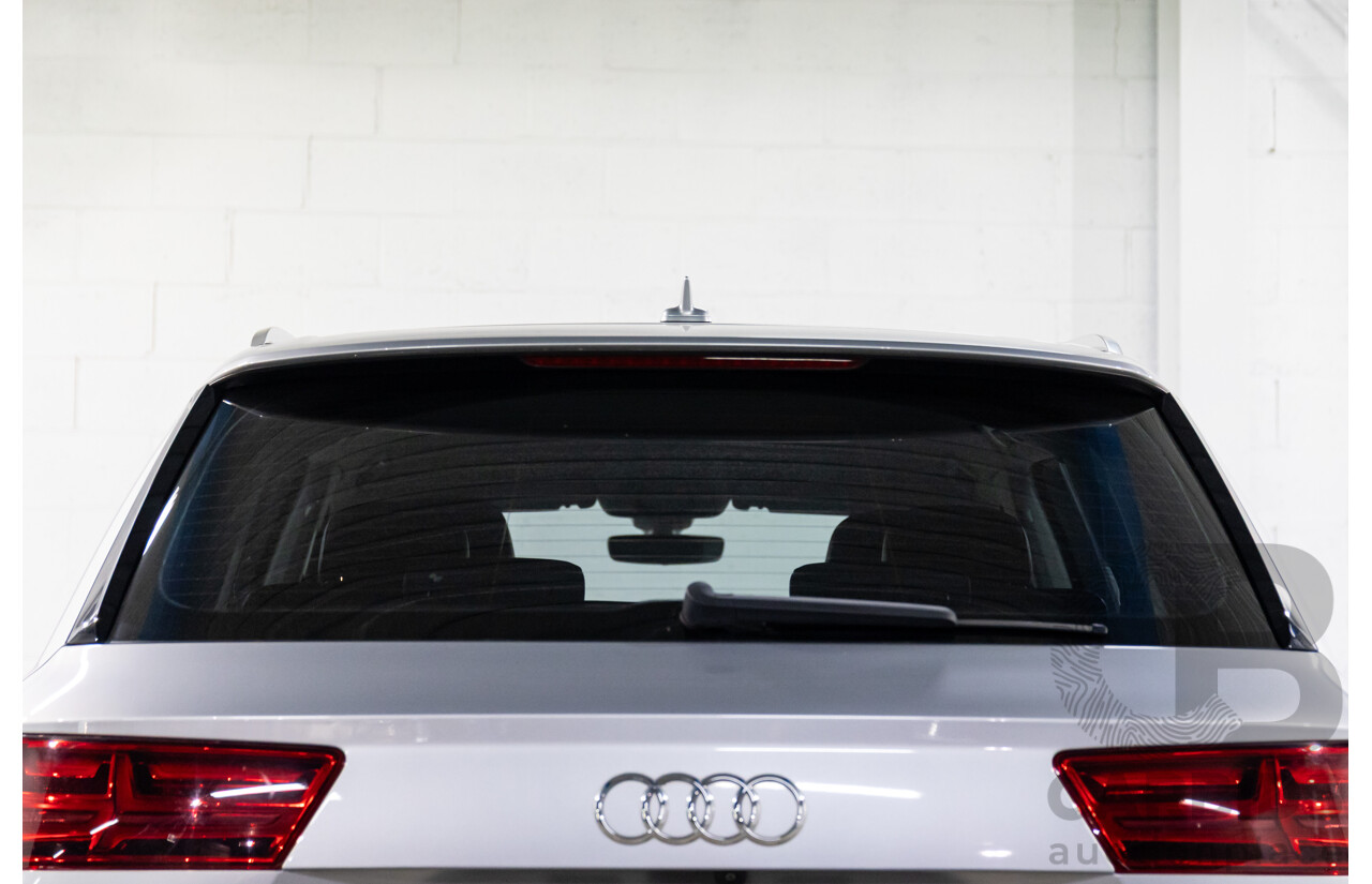 07/2016 Audi Q7 3.0 TDI Quattro (160kW AWD) 4M MY17 4D Wagon Floret Silver Metallic Turbo Diesel V6 3.0L