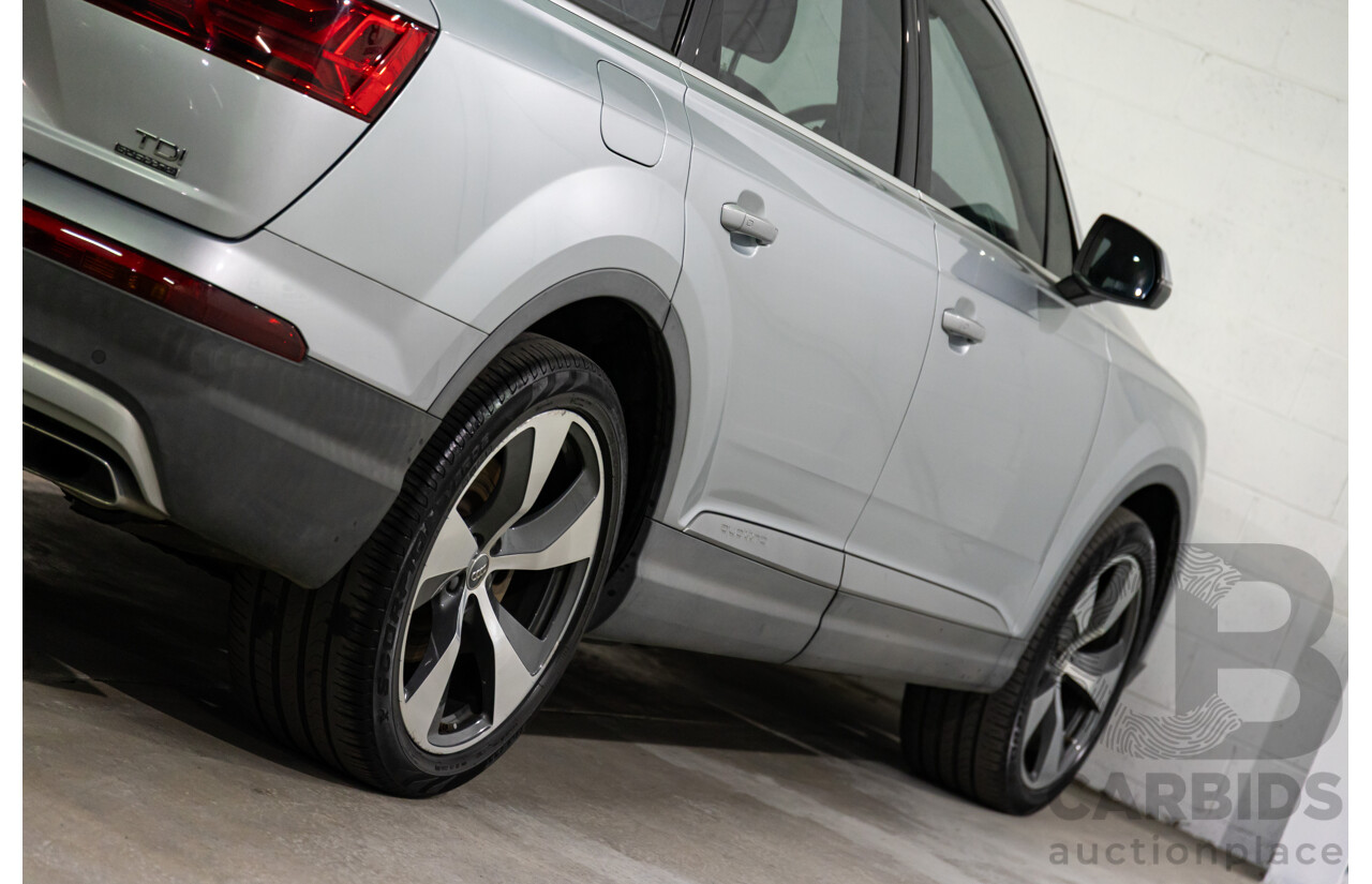 07/2016 Audi Q7 3.0 TDI Quattro (160kW AWD) 4M MY17 4D Wagon Floret Silver Metallic Turbo Diesel V6 3.0L