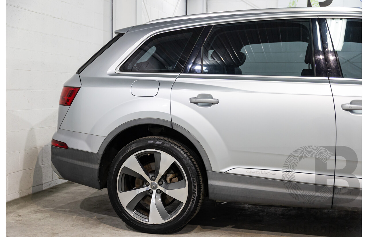 07/2016 Audi Q7 3.0 TDI Quattro (160kW AWD) 4M MY17 4D Wagon Floret Silver Metallic Turbo Diesel V6 3.0L