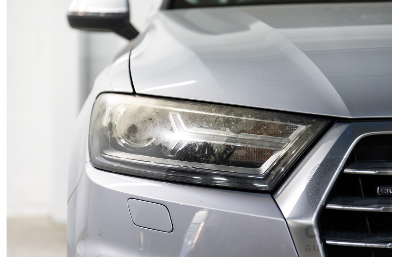 07/2016 Audi Q7 3.0 TDI Quattro (160kW AWD) 4M MY17 4D Wagon Floret Silver Metallic Turbo Diesel V6 3.0L