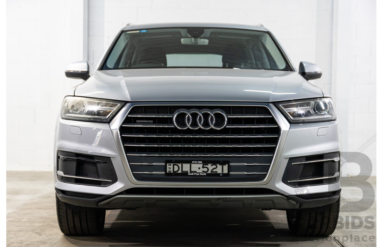 07/2016 Audi Q7 3.0 TDI Quattro (160kW AWD) 4M MY17 4D Wagon Floret Silver Metallic Turbo Diesel V6 3.0L