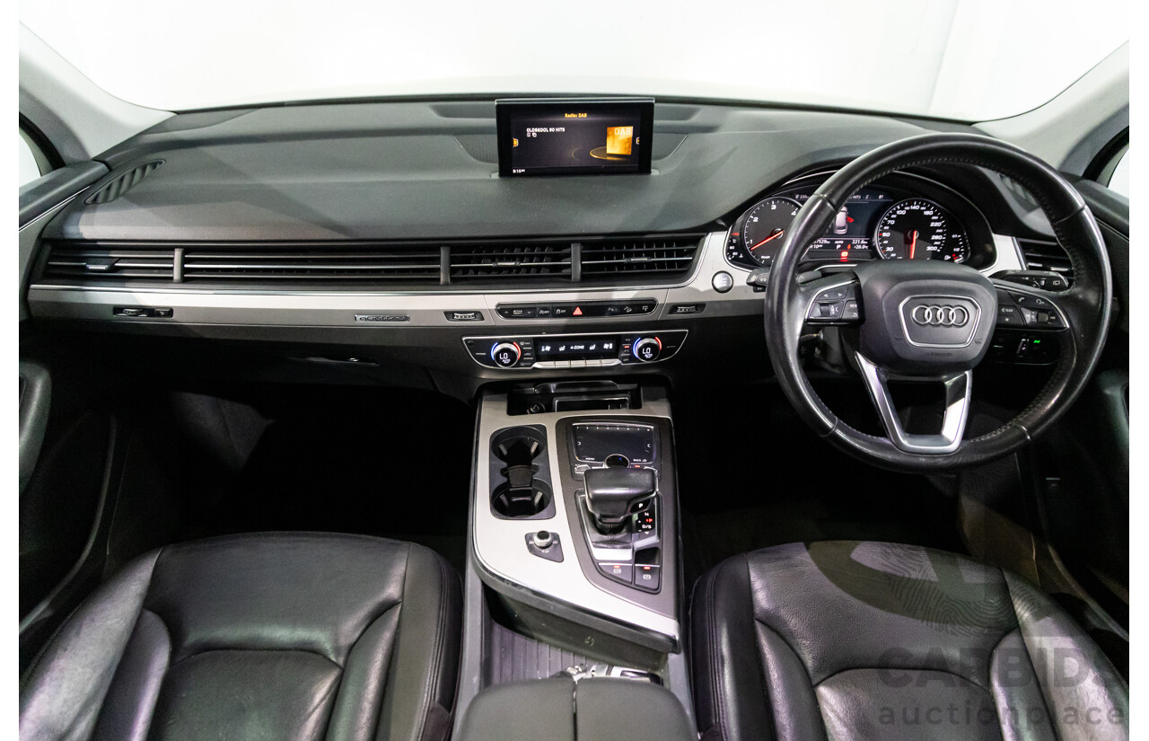 07/2016 Audi Q7 3.0 TDI Quattro (160kW AWD) 4M MY17 4D Wagon Floret Silver Metallic Turbo Diesel V6 3.0L