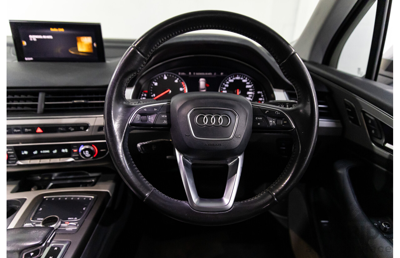 07/2016 Audi Q7 3.0 TDI Quattro (160kW AWD) 4M MY17 4D Wagon Floret Silver Metallic Turbo Diesel V6 3.0L