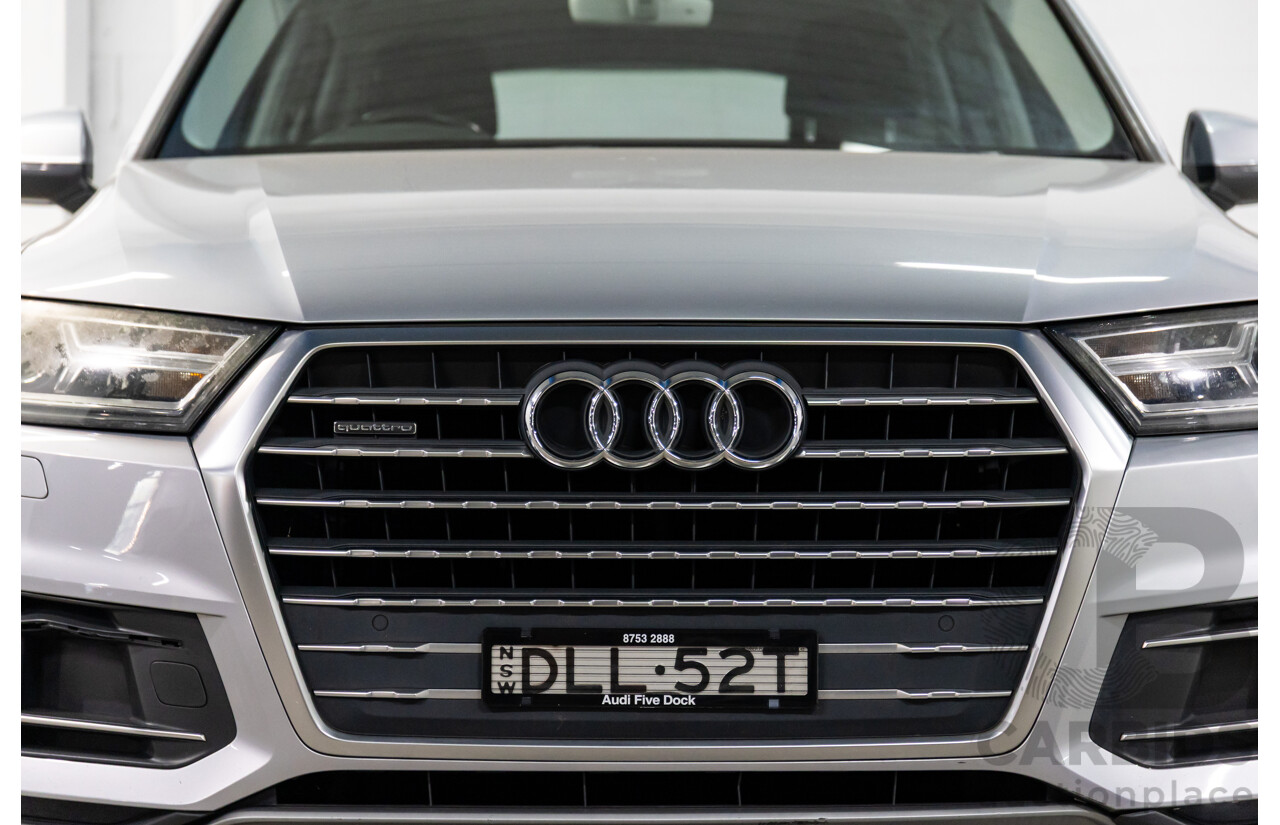 07/2016 Audi Q7 3.0 TDI Quattro (160kW AWD) 4M MY17 4D Wagon Floret Silver Metallic Turbo Diesel V6 3.0L