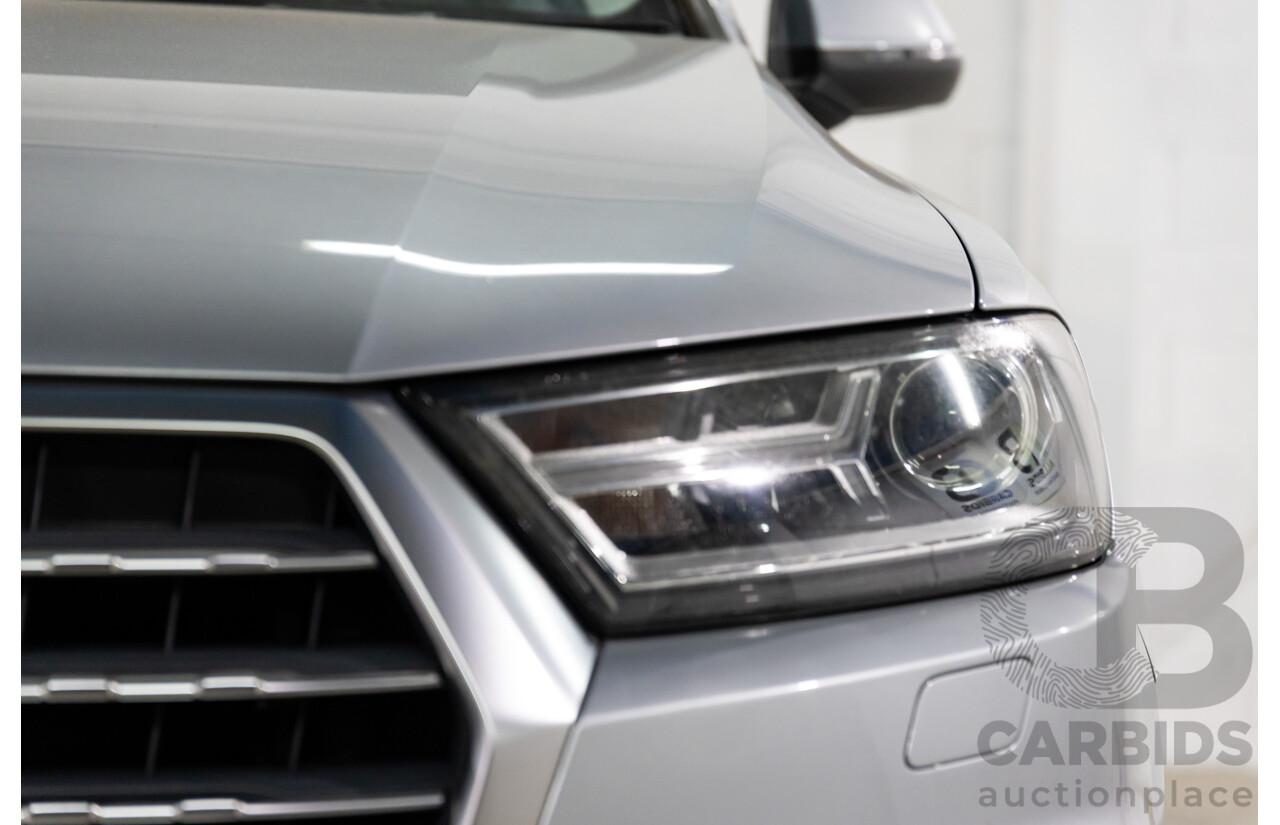 07/2016 Audi Q7 3.0 TDI Quattro (160kW AWD) 4M MY17 4D Wagon Floret Silver Metallic Turbo Diesel V6 3.0L